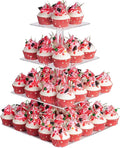YestBuy 4 Tier Acrylic Cupcake Stand, Premium Cupcake Holder, Acrylic Cupcake by YestBuy