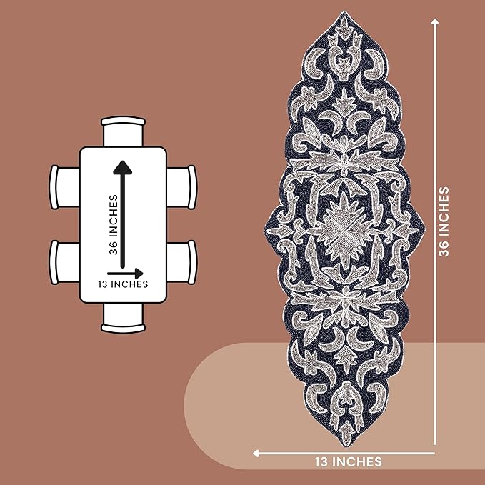 Decorative Beaded Table Runner - Image 6