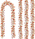 4 Pack Artificial Fall Flowers Garland, 6 FT Fall Decorations Fake Mums Floral by Ruidazon