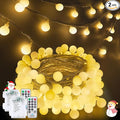 2 Pack Battery Operated String Lights - 52FT 120 LED Globe Fairy Lights by LORRYTE