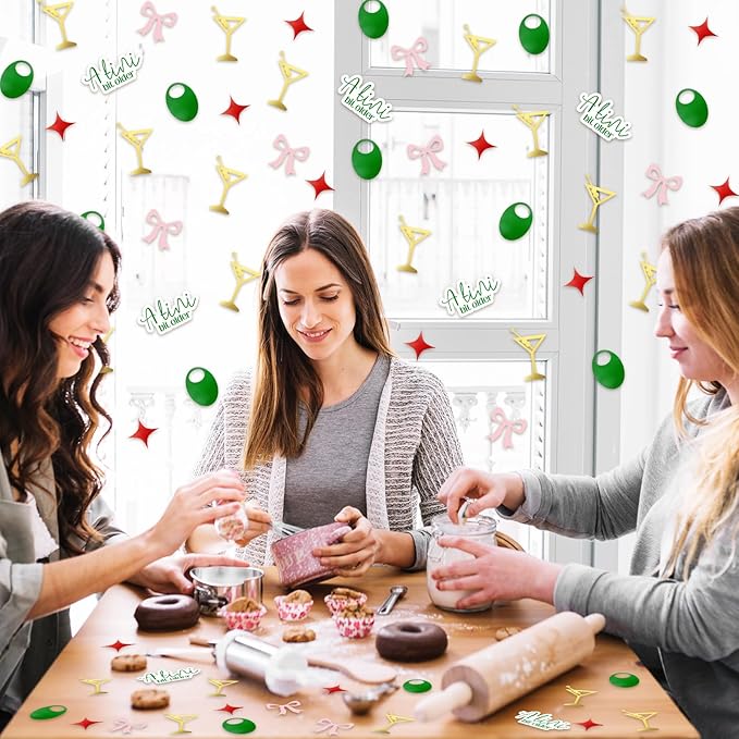 250Pcs A Tini Bit Older Party Decoration Martini Olive Bow Table Confetti 5 - Image 6