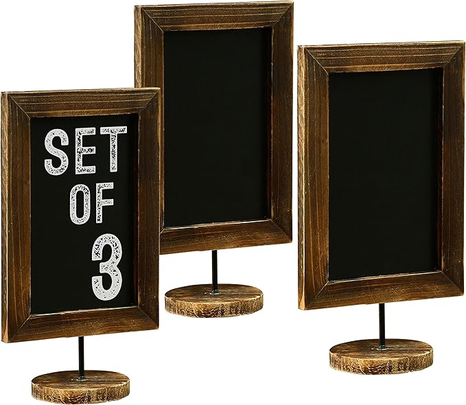 MyGift Set of 3 Tabletop Chalkboard Sign by MyGiftHome