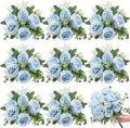 8 Bundles Artificial Peonies Flowers Boho Faux Flowers Arrangements Artificial by Yuxung