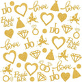 200pcs Wedding Table Confetti, 10 Shapes Table Scatters Glitter Diamond Ring by Verichy
