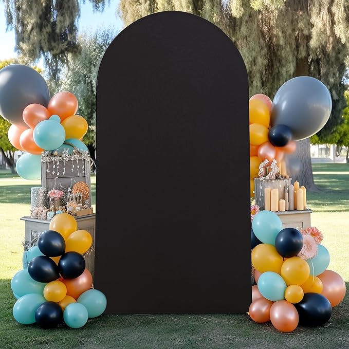 6.6FT Black Arch Backdrop Cover - Image 6