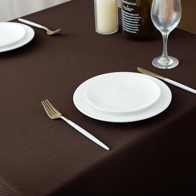 Biscaynebay Textured Fabric Square Tablecloth 54x54 Inch, Wedding and Parties - Image 8