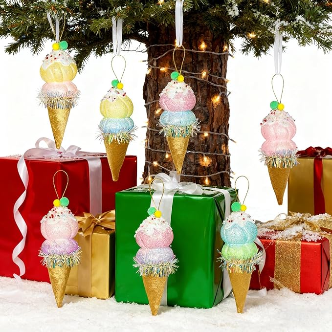 LANGXUN 6pcs Ice Cream Candy Land 2025 Xmas Birthday Party Suppiles Decoration - Image 4