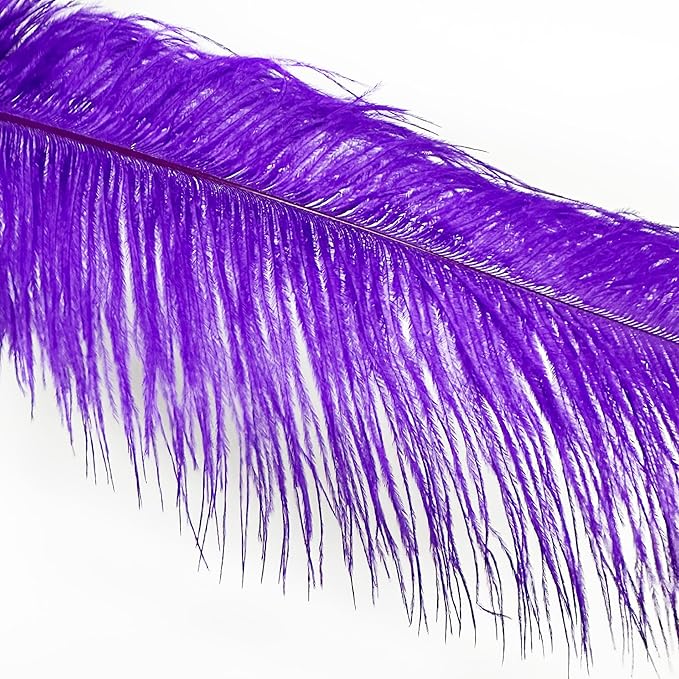 Happy Feather 16-18 inch Purple Ostrich Feathers Craft - Image 4