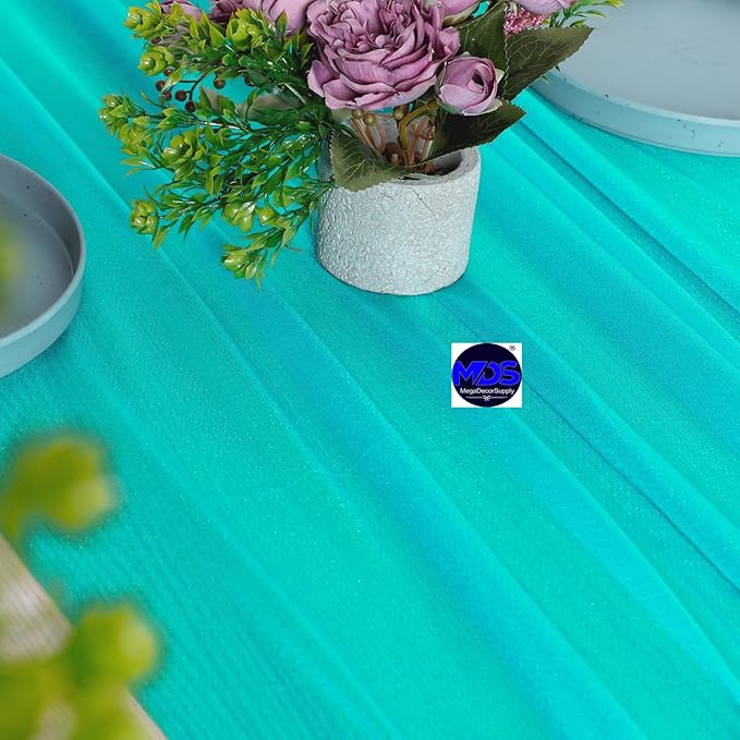 MDS 15 Pack 10ft Chiffon Table Runner 29 x 120 Inches Sheer Wedding Runner - Image 3