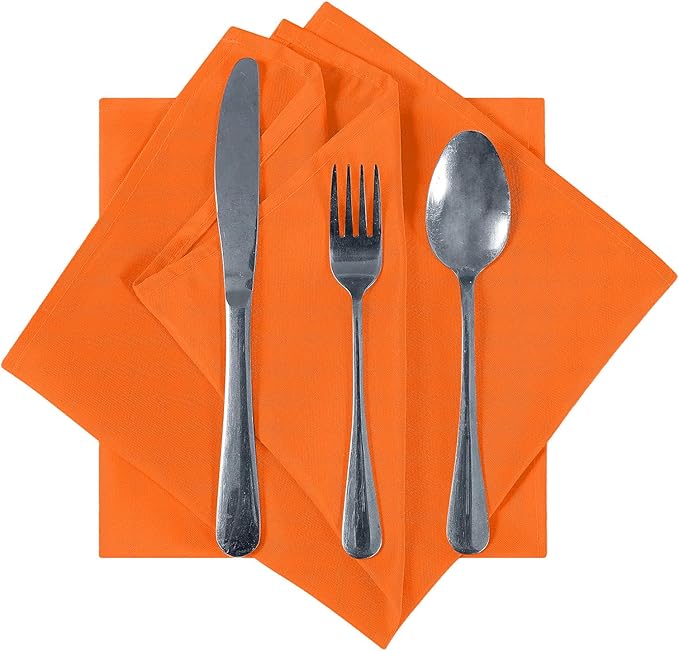 Cupuamon Cloth Napkins 17x17 inch Washable Polyester Dinner Napkins Soft Table - Image 2