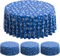 Jectivs 3 Pieces Christmas Snowflake Plastic Party Tablecloth Decorations by JectivsPartyDecorations