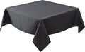 Biscaynebay Textured Fabric Square Tablecloths 60x60 Inch, Wedding and Parties by Biscaynebay