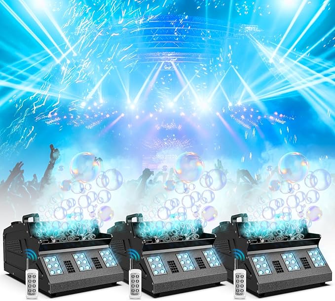 2000W Fog Machine, 3 in 1 Fog Bubble Machine by FANCYBLING