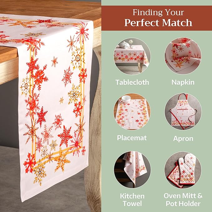 Maison d' Hermine Table Runner 100% Cotton Single Layer Table Runners 72 inches - Image 5