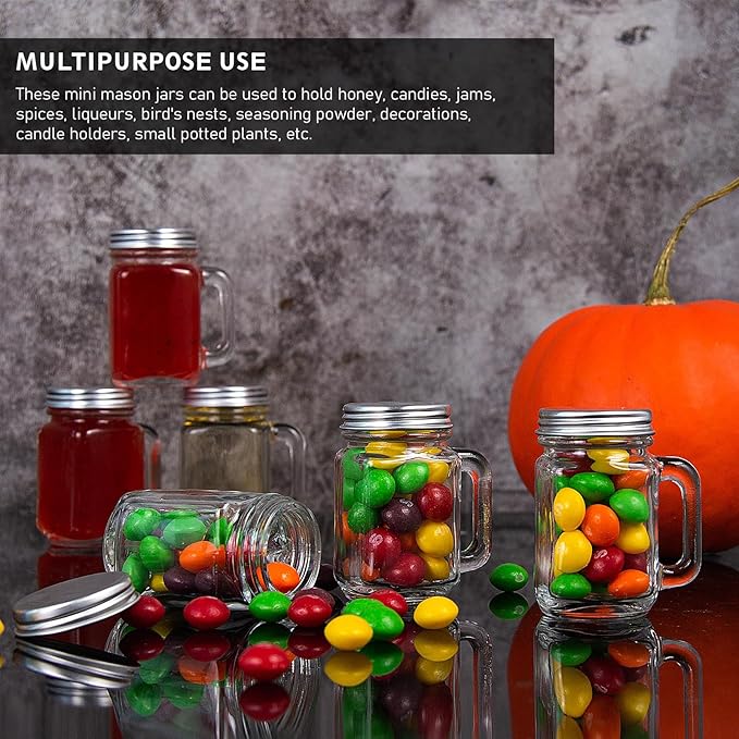 30 Pack Small Mason Jars, 1.5 oz Mini Mason Jar Glasses - Image 4