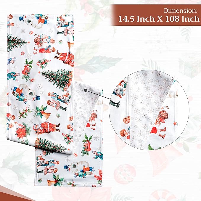 Maison d' Hermine Table Runner 100% Cotton Double Layer Table Runners 108 - Image 4