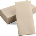 50-Pack Disposable Linen-Feel Pebble Stone Napkins, Party Or Event by SERVIETTO
