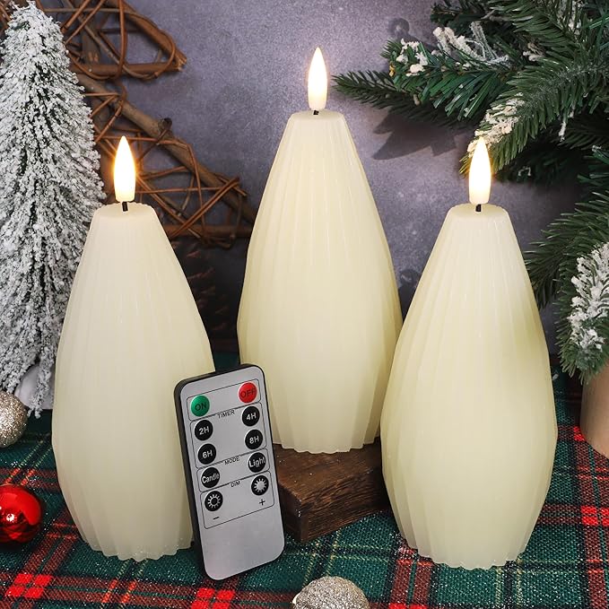 Silverstro Irregular Flameless Candles - Image 8
