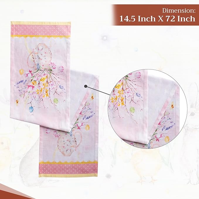 Maison d' Hermine Table Runner 100% Cotton Single Layer Table Runners 72 inches - Image 4