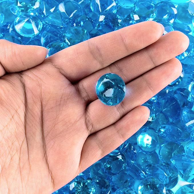 Super Z Outlet Acrylic Color Faux Round Diamond Crystals Treasure Gems - Image 2