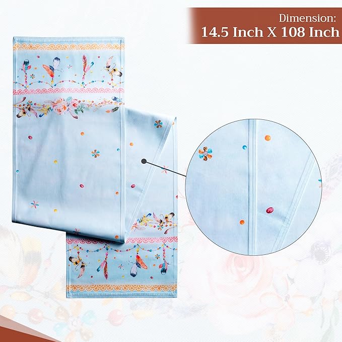 Maison d' Hermine Table Runner 100% Cotton Double Layer Table Runners 108 - Image 4