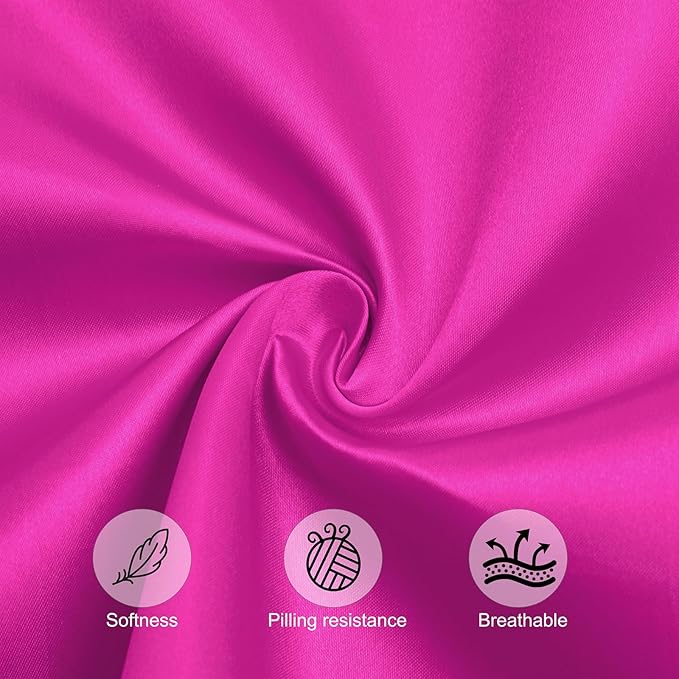Horbaunal 30 Pack Hot Pink Satin Napkins 17 x 17 Inch, Square Soft Table Dinner - Image 6