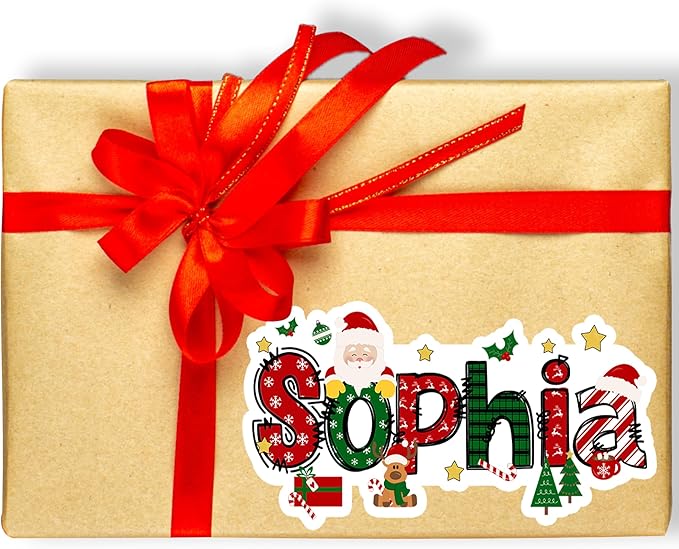 CALLIE Personalized Christmas Stickers by CALLIEGIFTSUPPLY