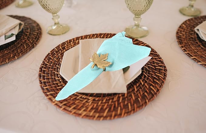 Napkin Rings, Shiny Metal Napkin Rings - Image 4