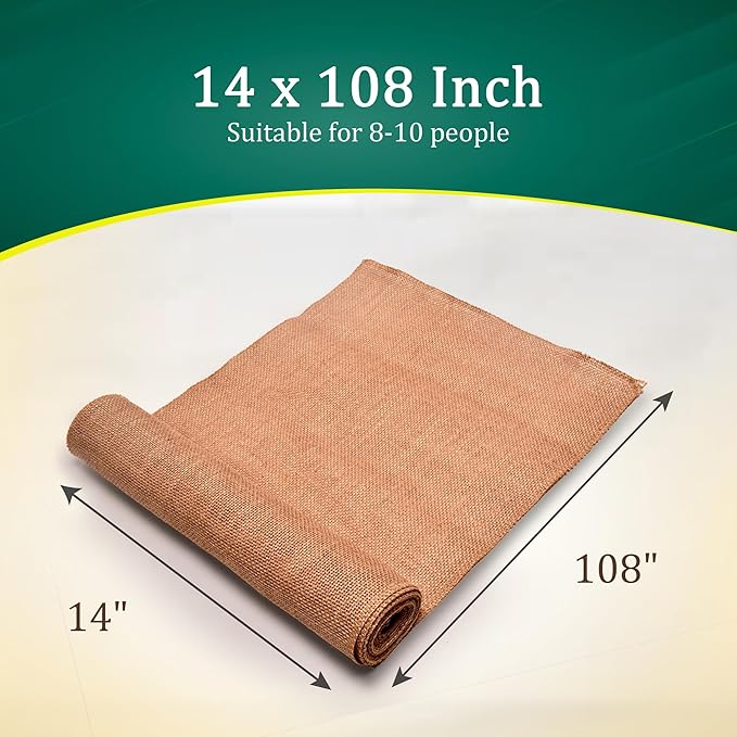 Burlap Table Runners – 14”x 108” - Image 2