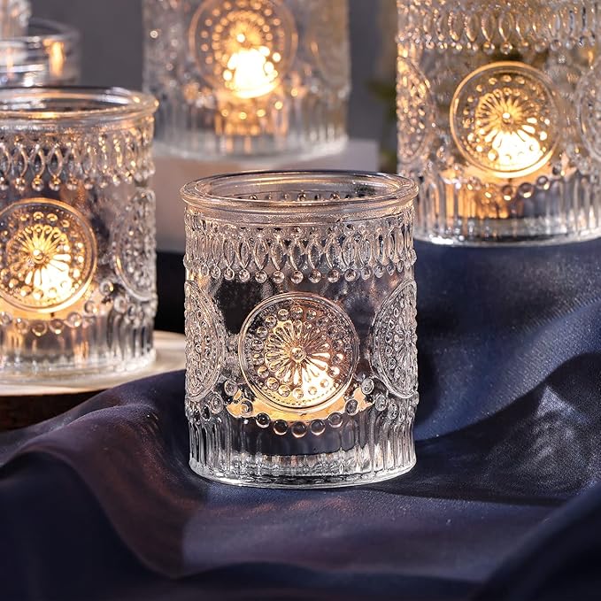 DARJEN Clear Votive Candle Holders Set of 36- Glass Candle Holders Bulk - Image 5