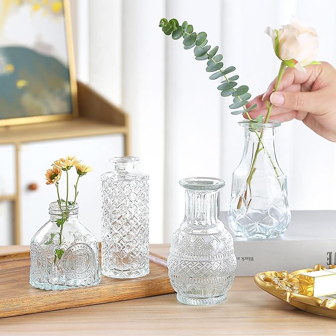 Glass Bud Vases in Bulk Set of 30 Pcs, Small Glass Vases - Image 5