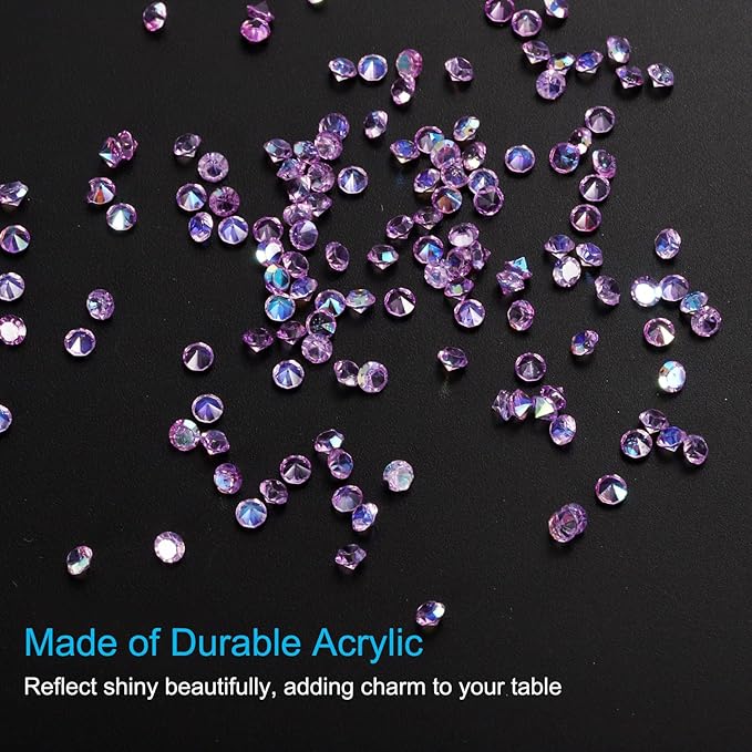 PATIKIL 14000Pcs Wedding Table Scatter Confetti Crystals 3mm Acrylic Diamonds - Image 3