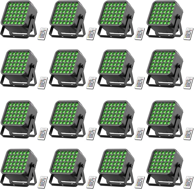Rechargeable Par Can Lights, 72W RGB 5200mAh Uplights Battery Powered Stage by Zemoj