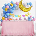 SquarePie Sequin Tablecloth 60 x 102 Inch Pink Sparkly Table Linen by SquarePie