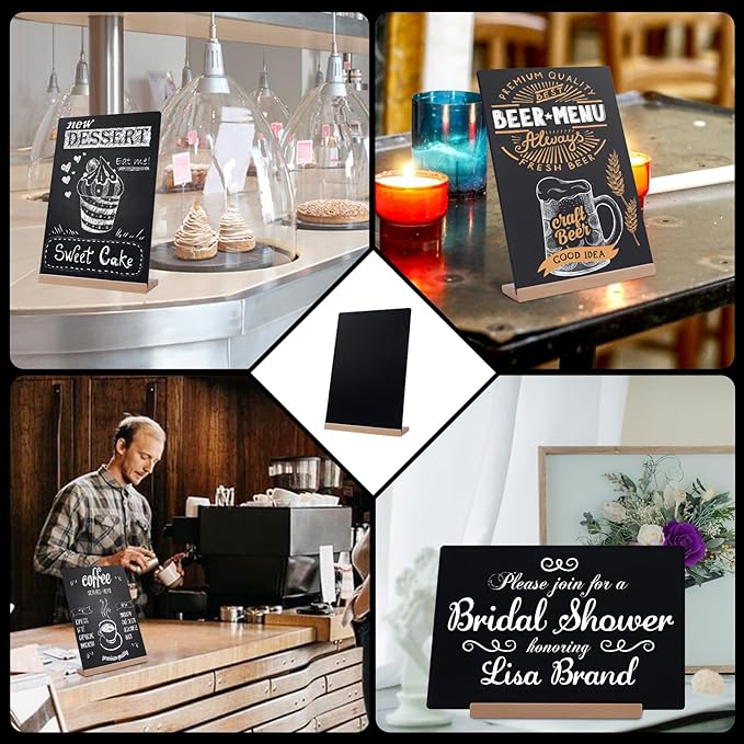 8 x 12 Chalkboard Sign, Reusable Double Sided Small Chalkboard Signs - Image 7