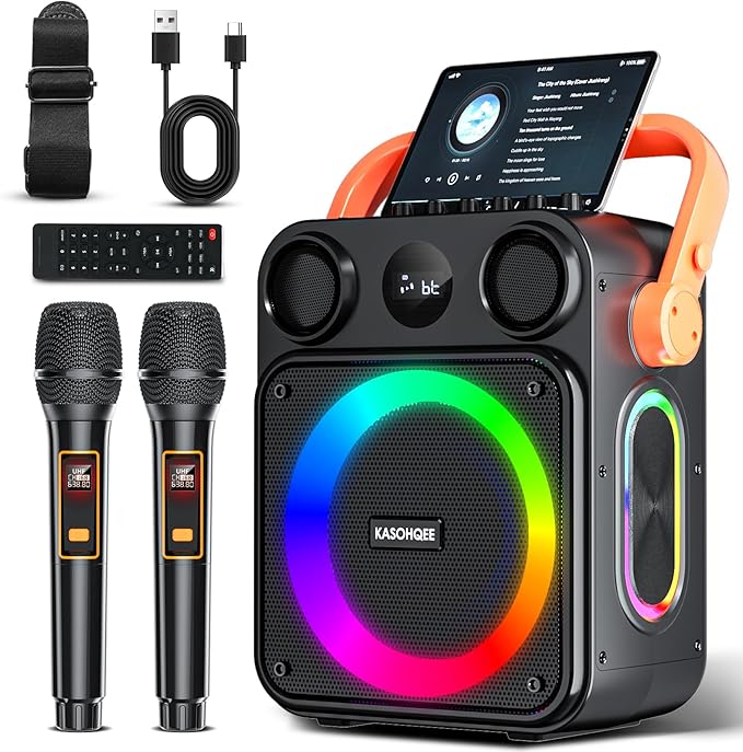 Karaoke Machine for Adults, Portable Karaoke Speaker by kasohqee