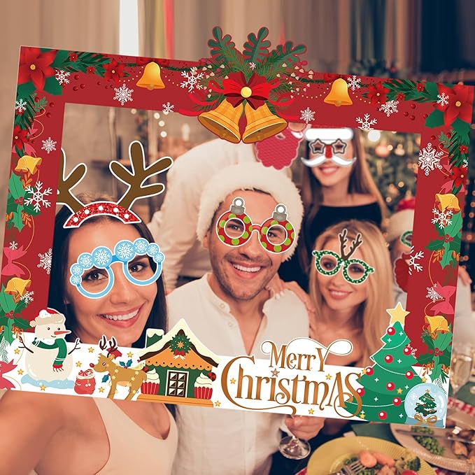 HOWAF 30 Pcs Christmas Photo Booth Props - Image 7
