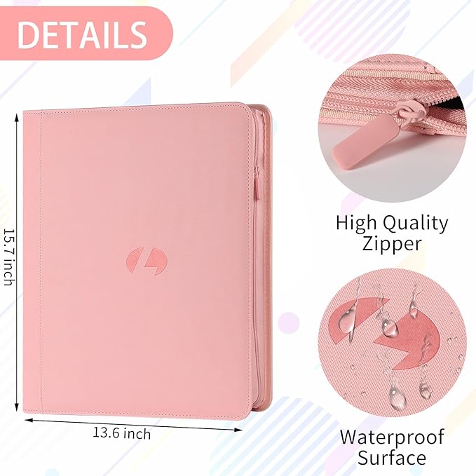 Toploader Binder, Holds 288 Toploaders, 9 Pocket Double-Sided Top Loader Binders - Image 2