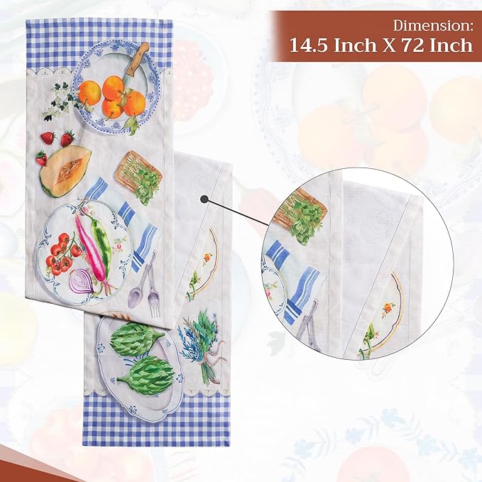 Maison d' Hermine Table runner 100% Cotton Single Layer Table Runners 108 - Image 4