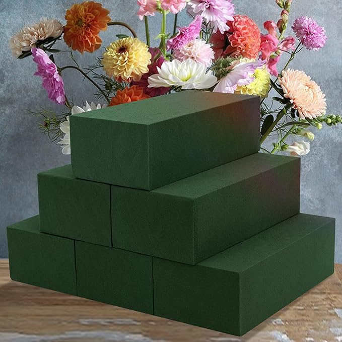 Aktor 6 Pcs Floral Foam Blocks for Fresh & Artificial Flower Arrangement by Unknown