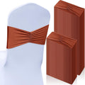 Moukeren 100 Pcs Spandex Chair Sashes Bows Bands Slider Sashes by Moukeren