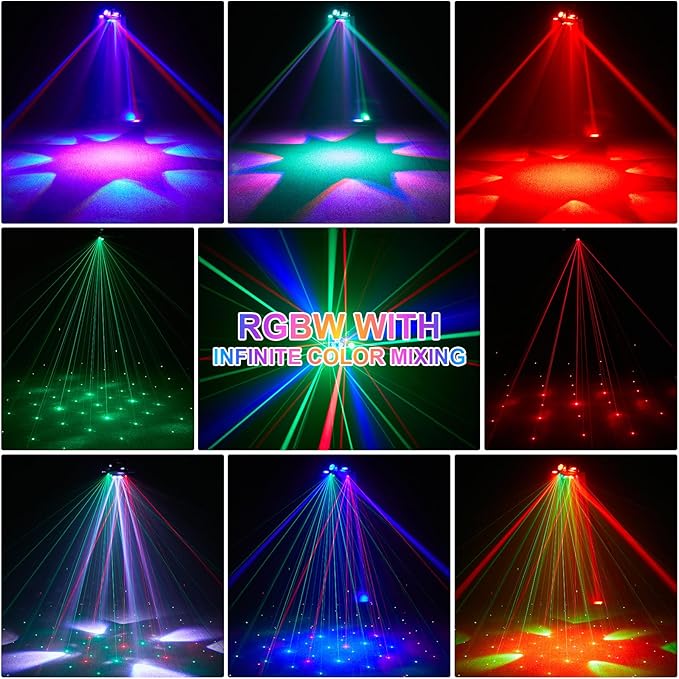 4-Pack Moving Head DJ Lights, 150W Party Light - Image 2