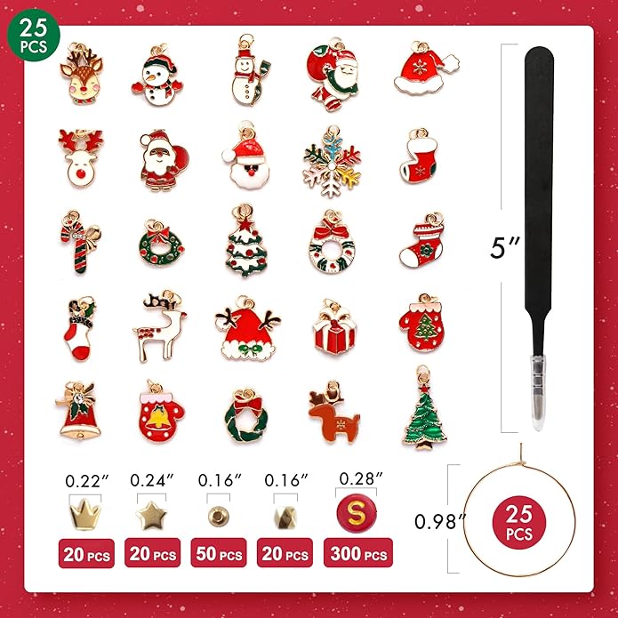 DIY Wine Glass Charms Kit, Glass Identifiers - Image 2