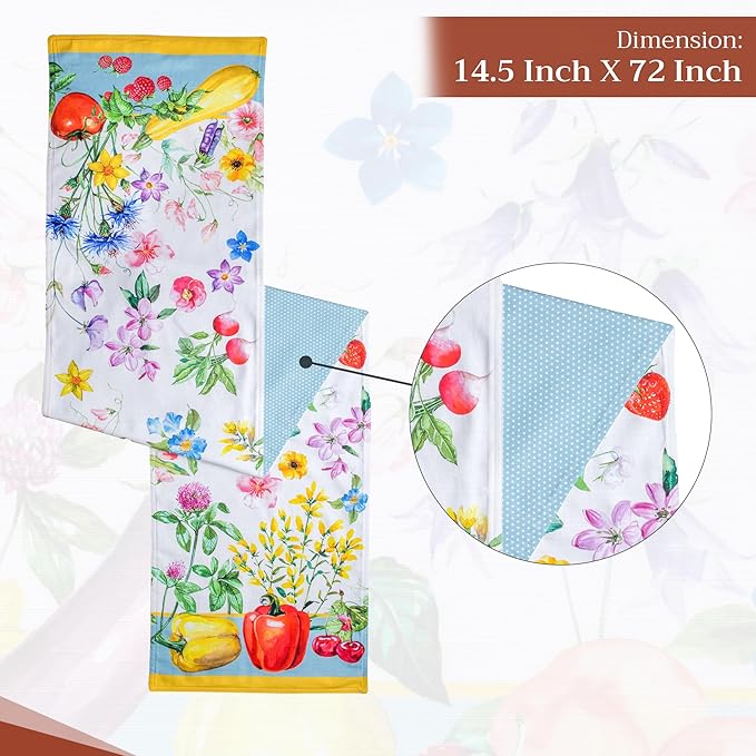 Maison d' Hermine Table Runner 100% Cotton Double Layer Table Runners 72 inches - Image 4