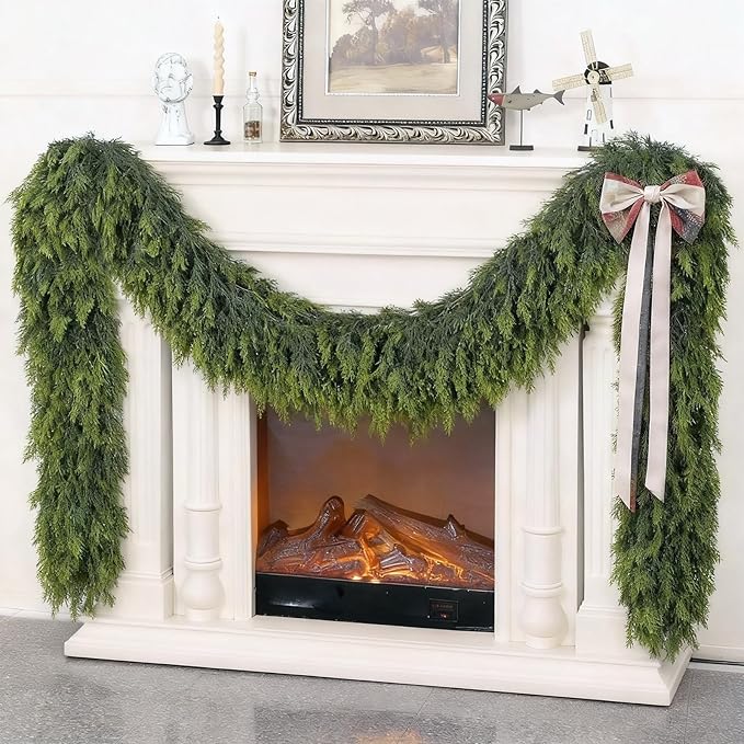 9FT Real Touch Cedar Garland - Image 6