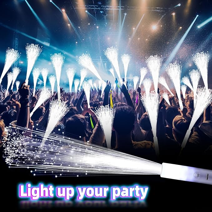 76 PCS White Fiber Optic Sticks, LED Fiber Wands, Fiber Optic Wand - Image 7