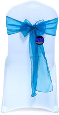 MDS Pack of 300 PCS Organza Chair Sashes Wider Dining Chair Bows Ribbon Tie Back by MDS