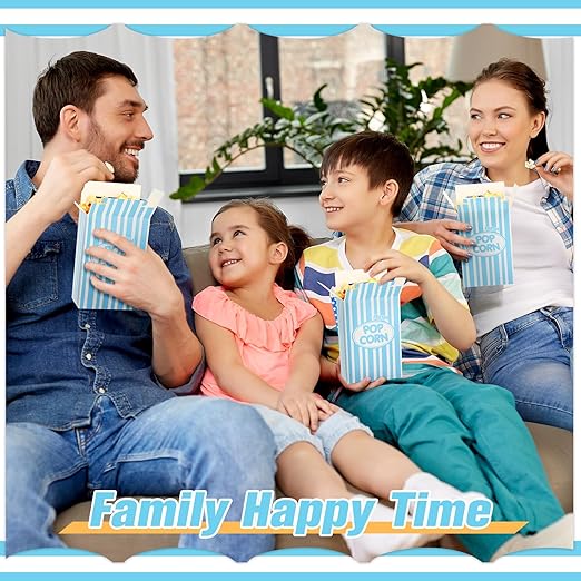 Xinnun 200 Pcs Paper Popcorn Boxes 1 oz Close Top Oil Proof Disposable Popcorn - Image 3