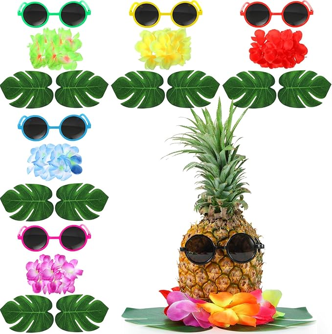 6 Sets Hawaiian Table Centerpieces Pineapple Luau Party Table Decorations by Rotatingpals