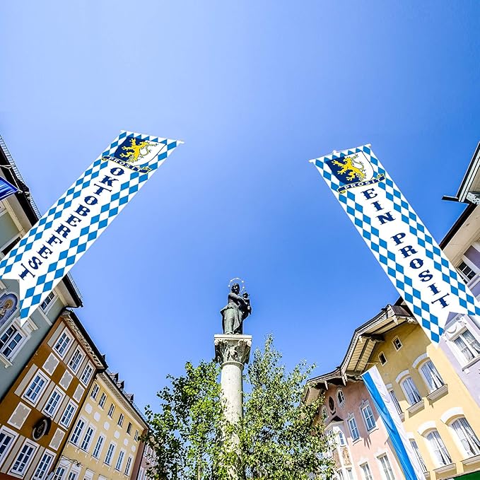 Blulu Oktoberfest Decorations Oktoberfest Banner Sign October Festival Party - Image 4